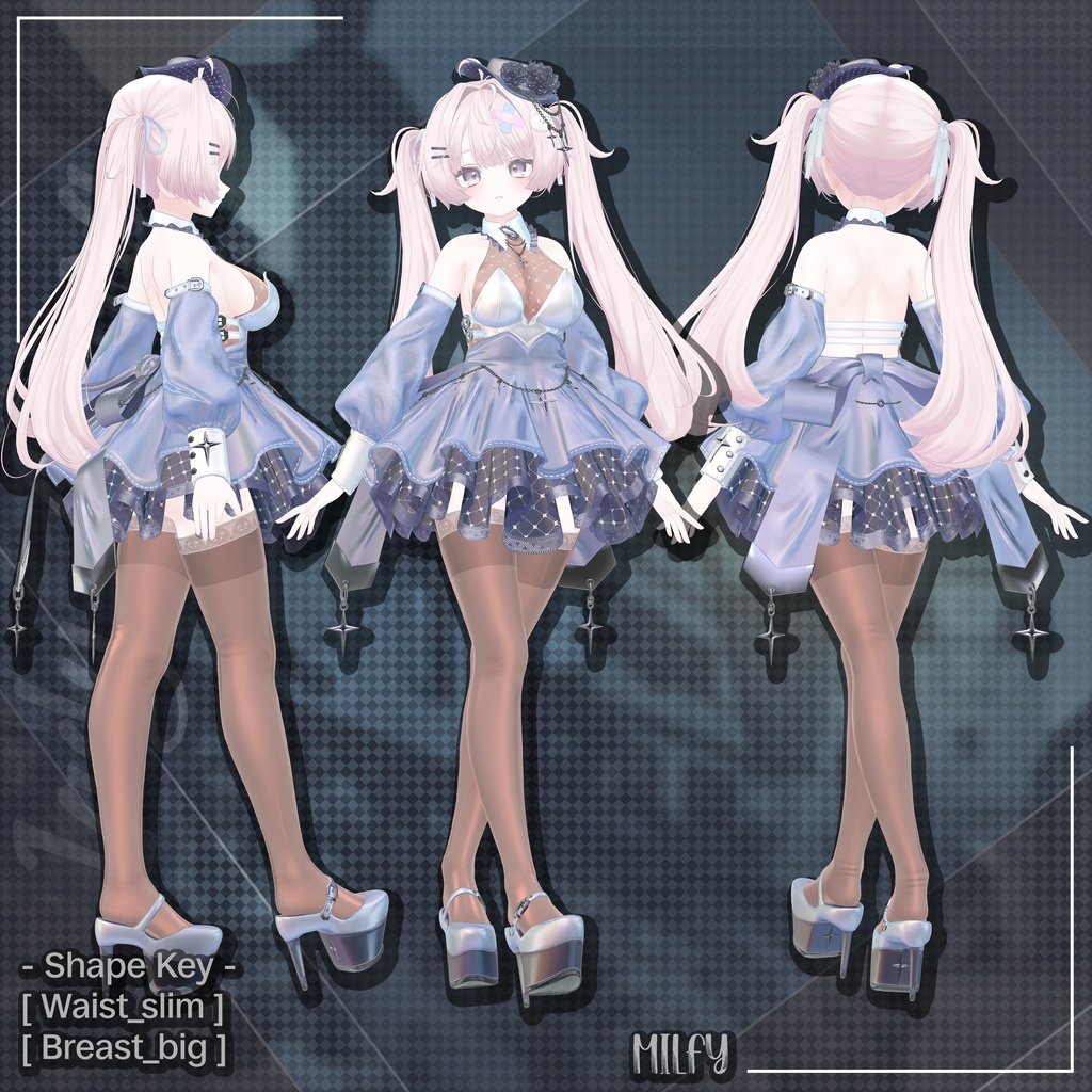 🎩Black Friday 50% SALE【13対応】 Lady Aurora (レディーオーロラ) 【VRChat想定】