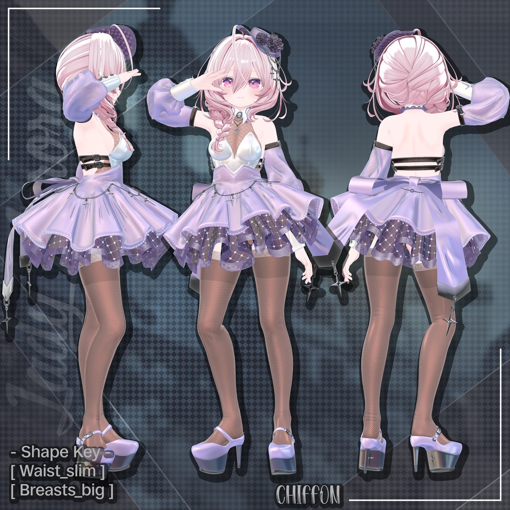 🎩Black Friday 50% SALE【13対応】 Lady Aurora (レディーオーロラ) 【VRChat想定】