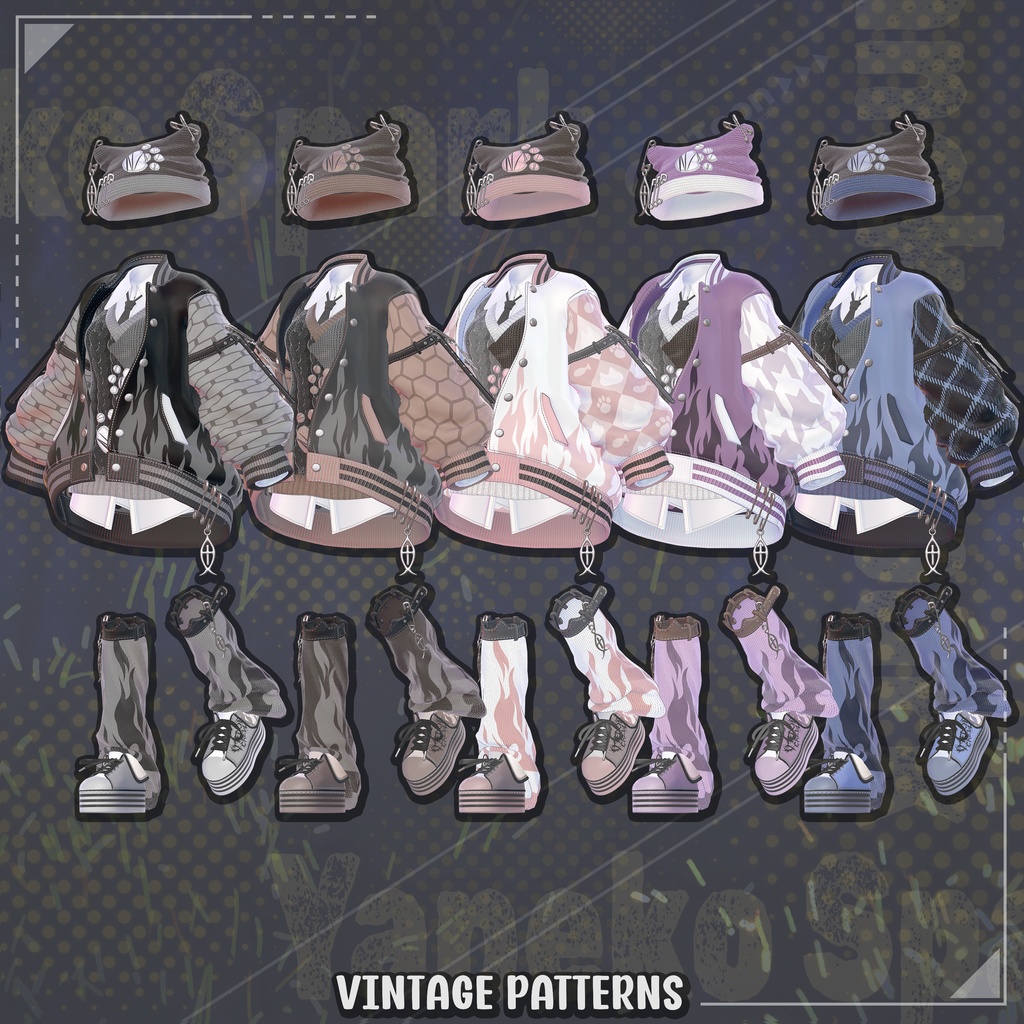 【13対応】 Yaneko Spark (夜猫スパーク) 【VRChat想定】