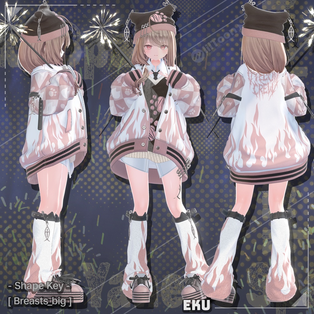 ✨Golden Week SALE✨50%【19対応】 Yaneko Spark (夜猫スパーク) 【VRChat想定】
