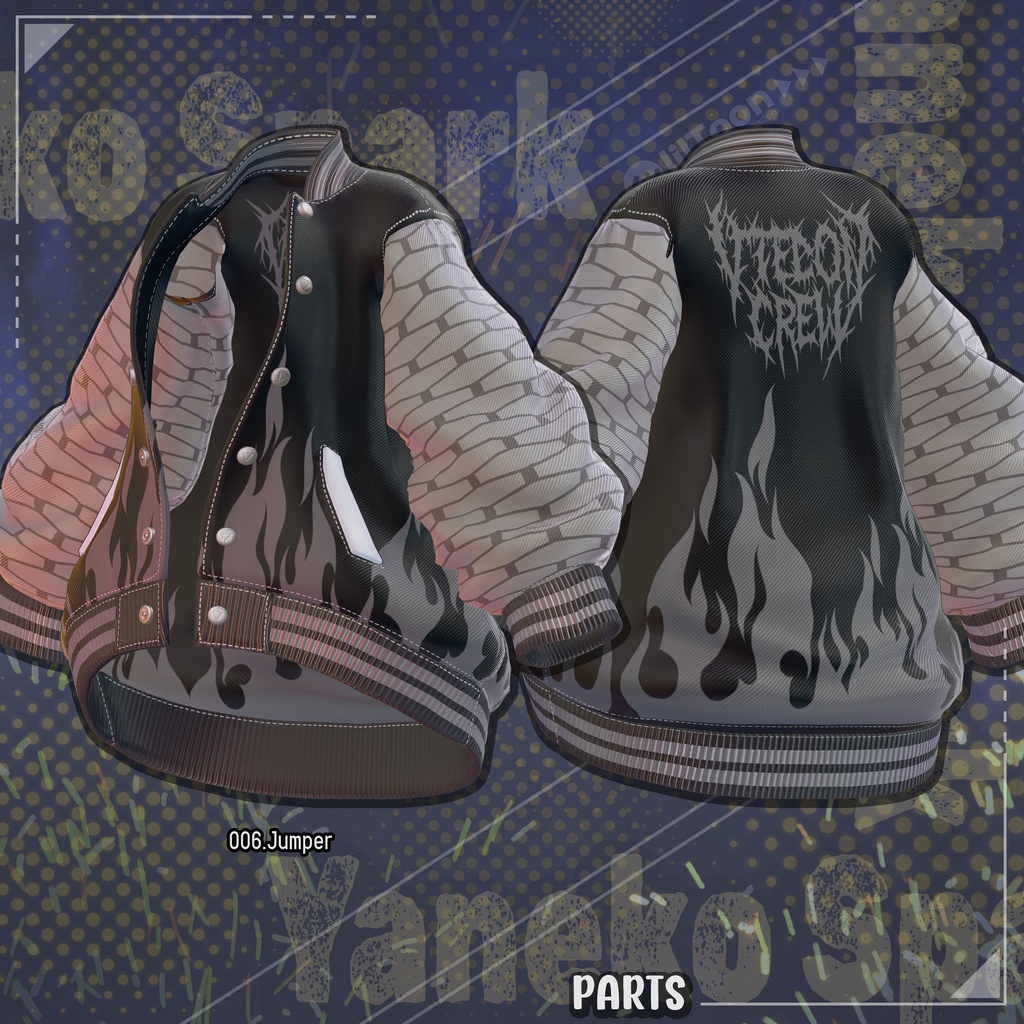 【13対応】 Yaneko Spark (夜猫スパーク) 【VRChat想定】