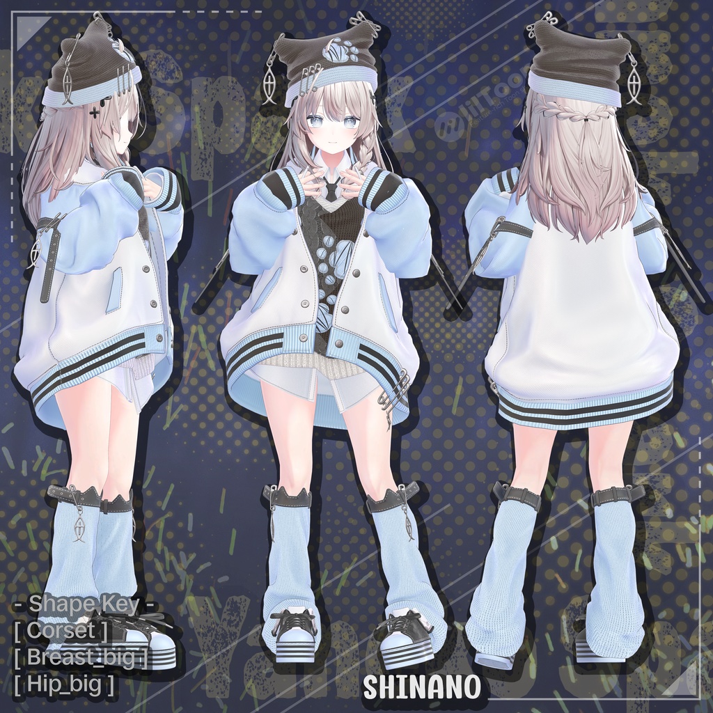 【13対応】 Yaneko Spark (夜猫スパーク) 【VRChat想定】