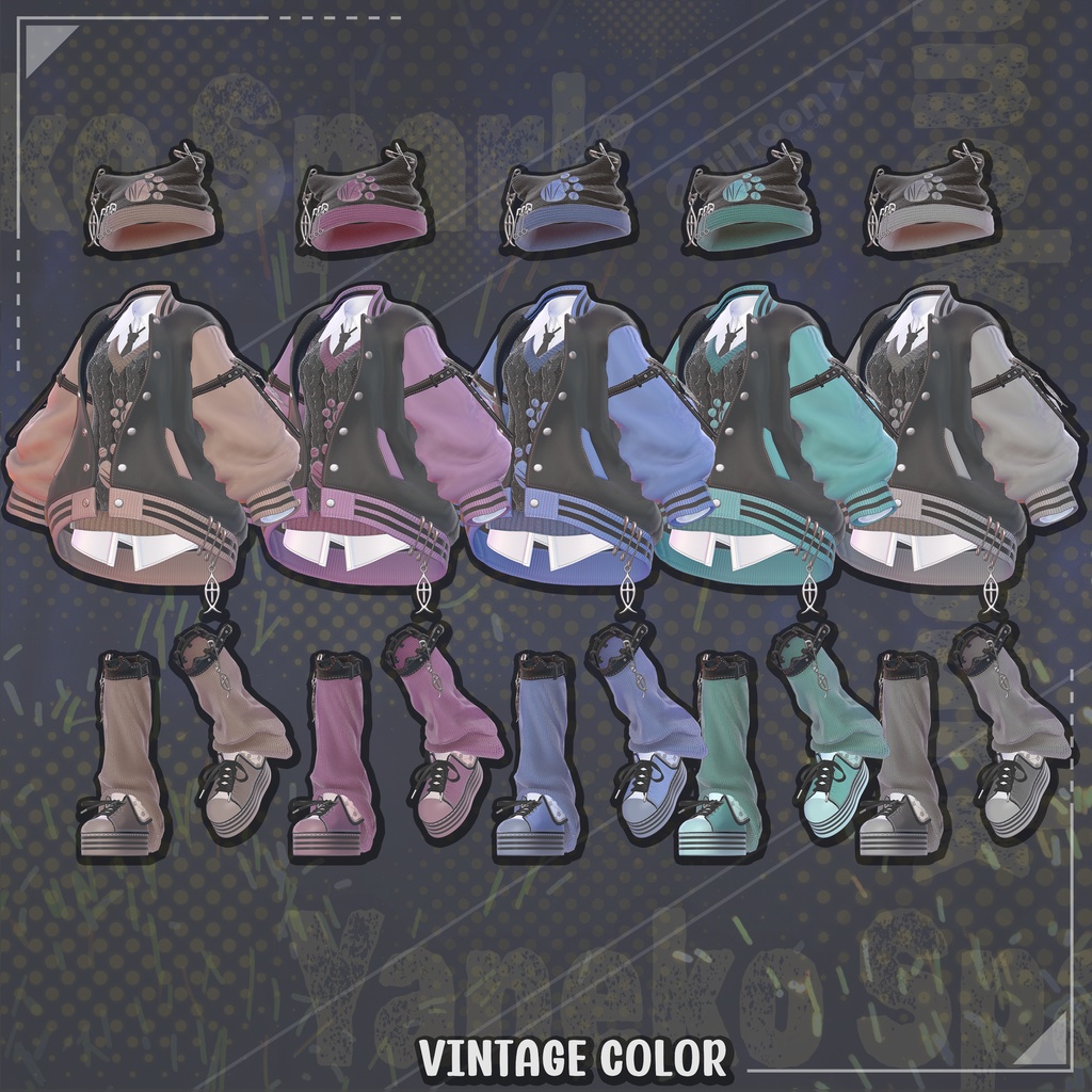 ✨Golden Week SALE✨50%【19対応】 Yaneko Spark (夜猫スパーク) 【VRChat想定】