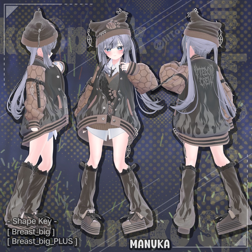 【13対応】 Yaneko Spark (夜猫スパーク) 【VRChat想定】