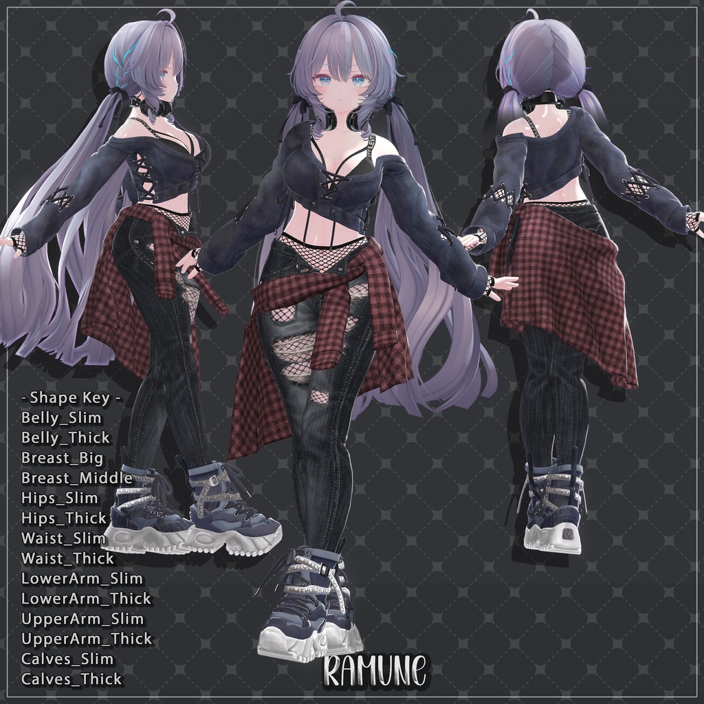 【17対応】 Urban Trekker(アーバントレッカー) 【VRChat想定】