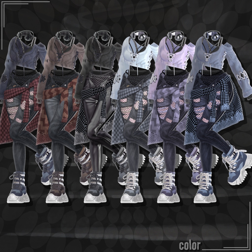 🎉EVENT SALE 50%🎉【15対応】 Urban Trekker(アーバントレッカー) 【VRChat想定】