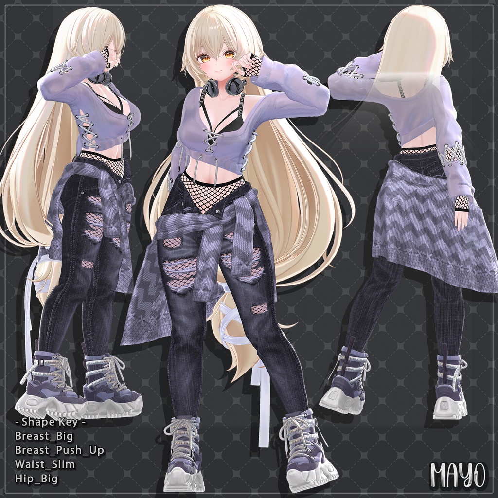 【19対応】 Urban Trekker(アーバントレッカー) 【VRChat想定】