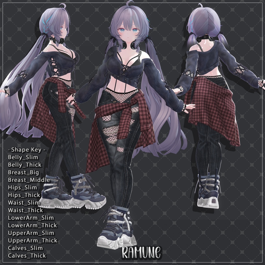 【1対応 五つの衣装】 🎉50% セール中 Ramune Clothing Full Pack 【VRChat想定】