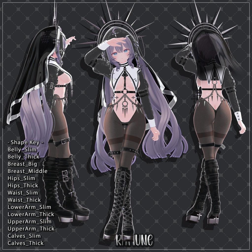 【1対応 五つの衣装】 🎉62% セール中🎉Ramune Clothing Full Pack 【VRChat想定】