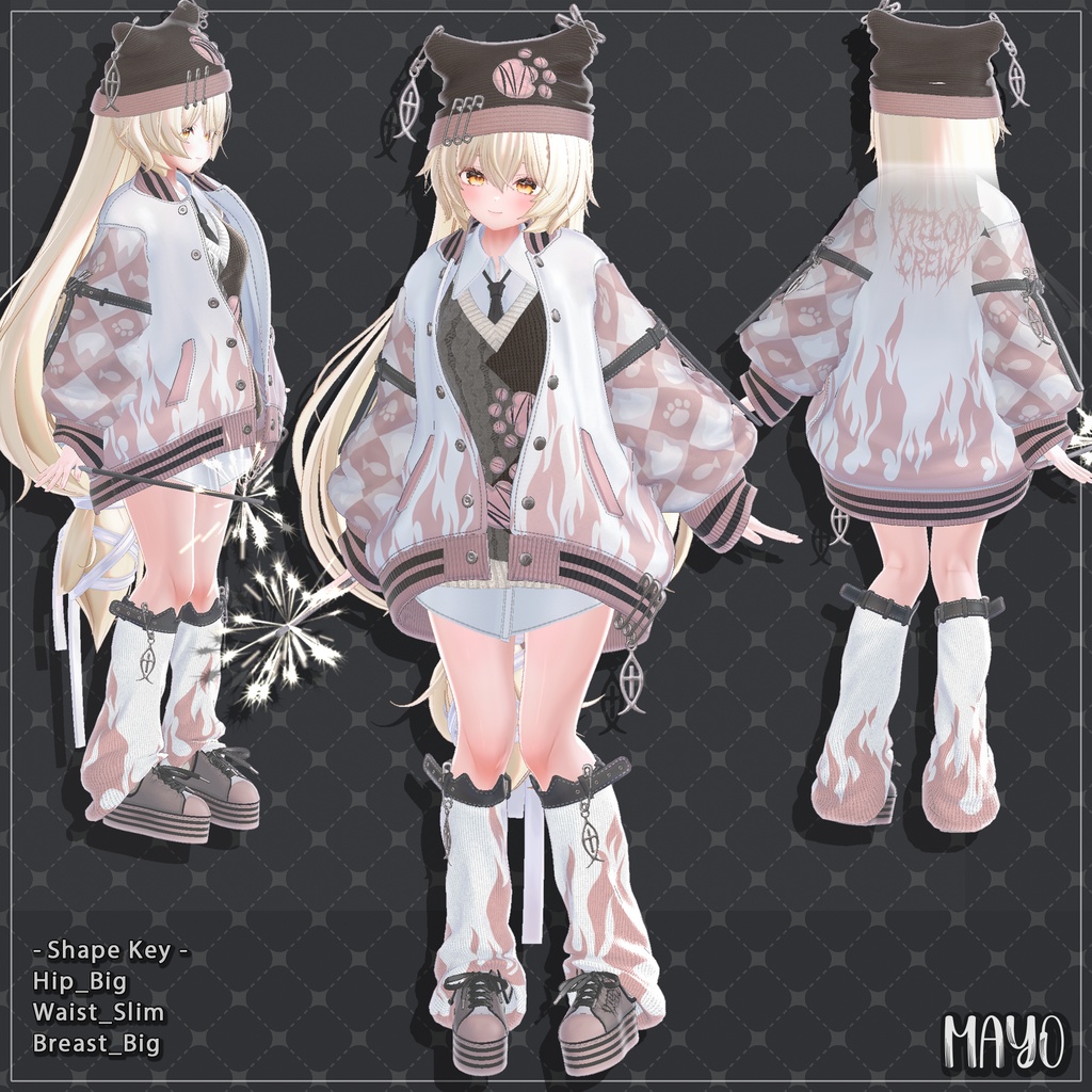 【6着の衣装】 🎉55% セール中🎉MAYO Clothing Full Pack 【VRChat想定】