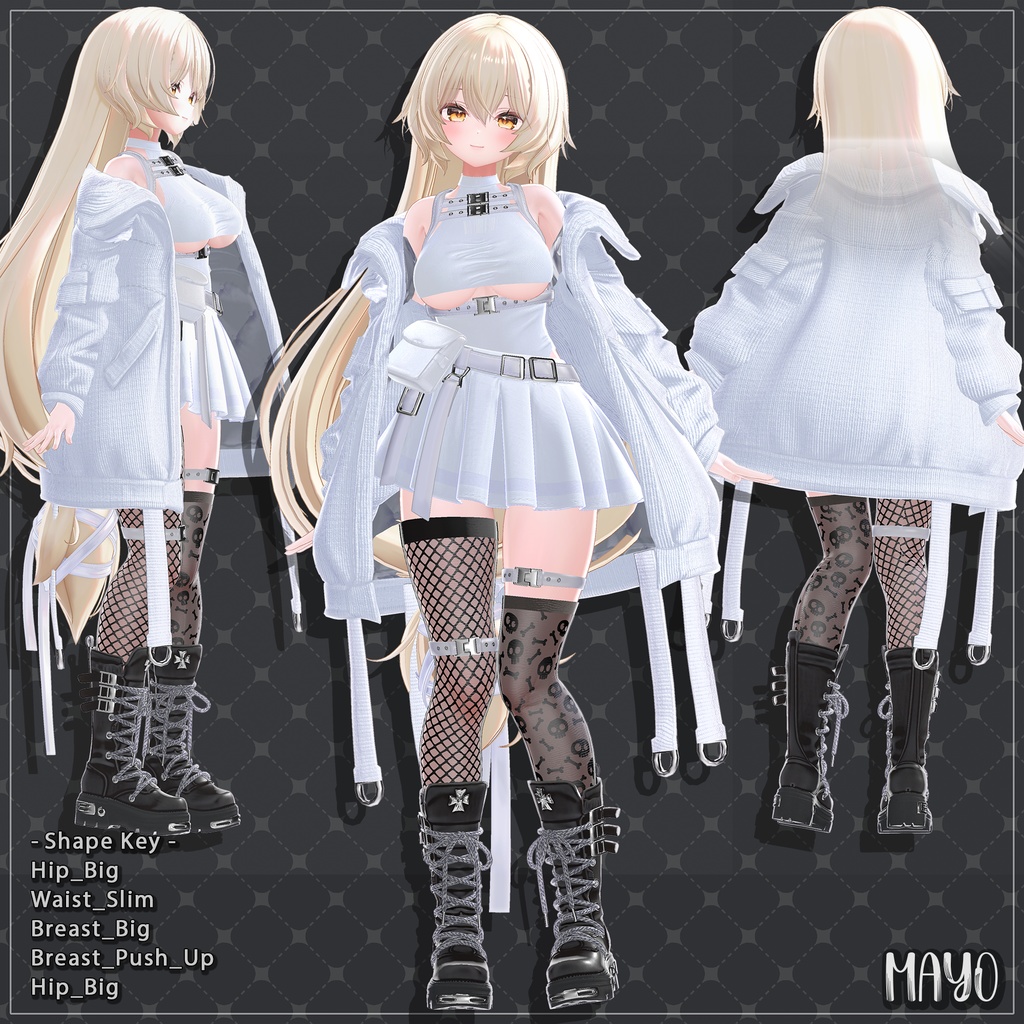 【6着の衣装】 🎉55% セール中🎉MAYO Clothing Full Pack 【VRChat想定】