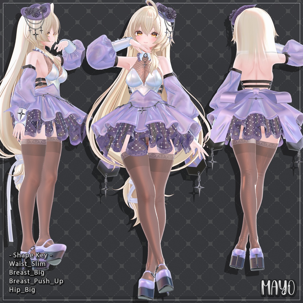 【6着の衣装】 🎉55% セール中🎉MAYO Clothing Full Pack 【VRChat想定】