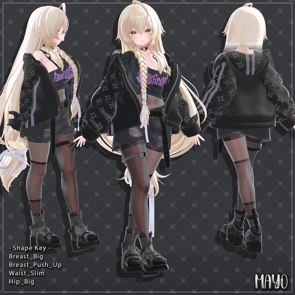 【6着の衣装】 🎉55% セール中🎉MAYO Clothing Full Pack 【VRChat想定】