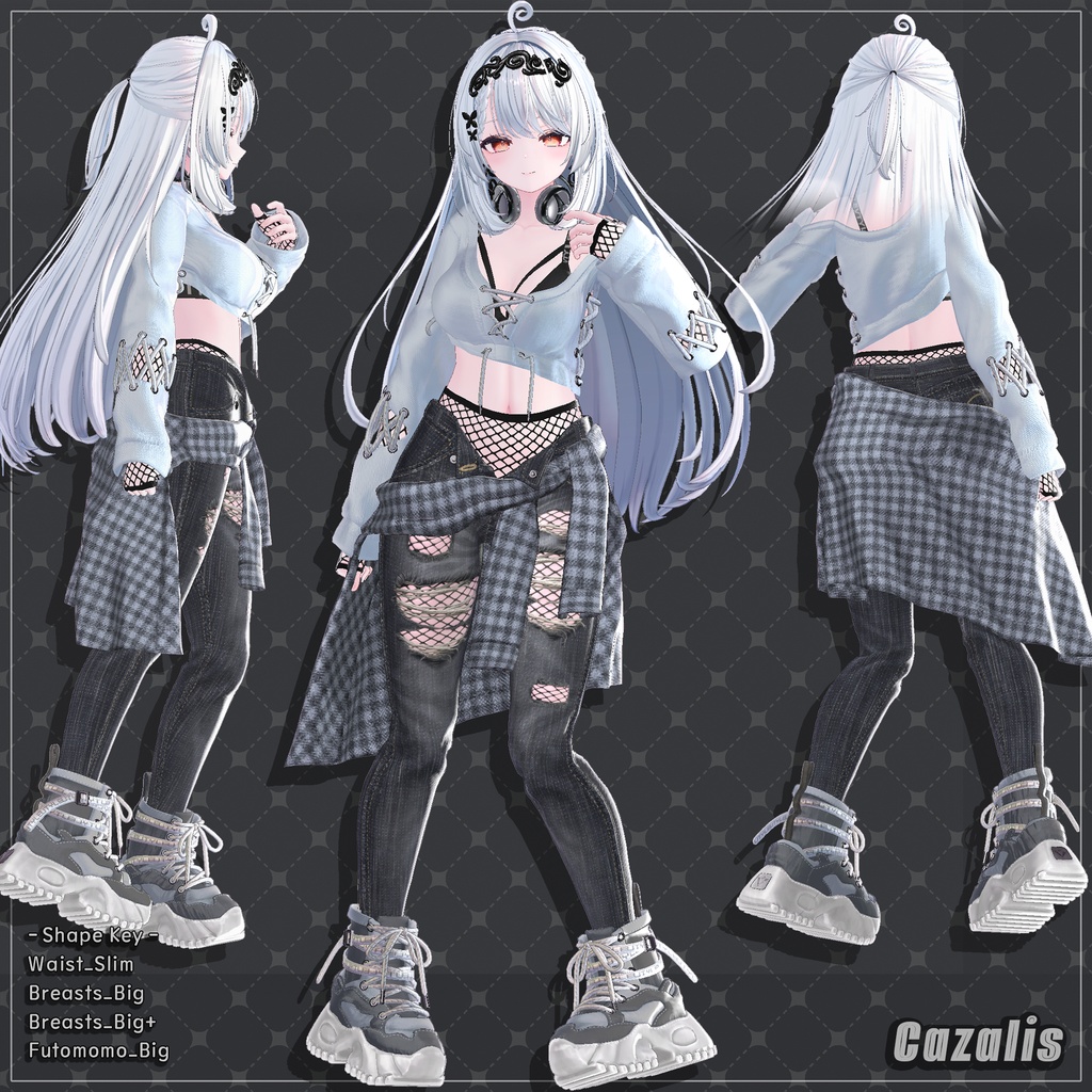 【4着の衣装】 🎉53% セール中🎉Cazalis Clothing Pack 【VRChat想定】