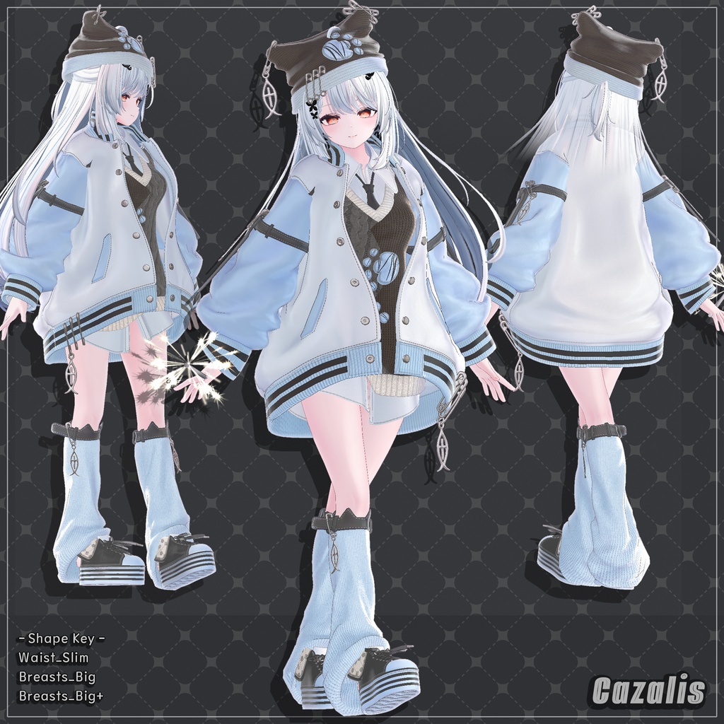 【4着の衣装】 🎉53% セール中🎉Cazalis Clothing Pack 【VRChat想定】
