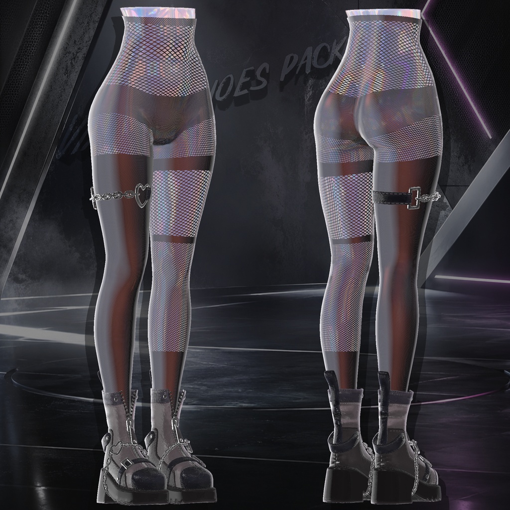 【シューズ5点セット】 🎉70% 1日限定!🎉VTYLE Shoes pack 【VRChat想定】