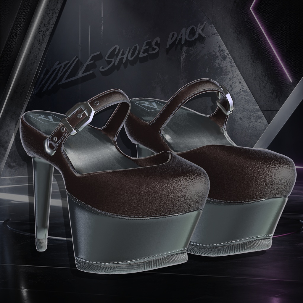 【シューズ5点セット】 🎉70% 1日限定!🎉VTYLE Shoes pack 【VRChat想定】