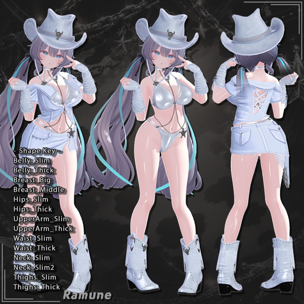 【21対応】 🎉50% セール中🎉Rodeo Belle(ロデオ・ベル) 【VRChat想定】