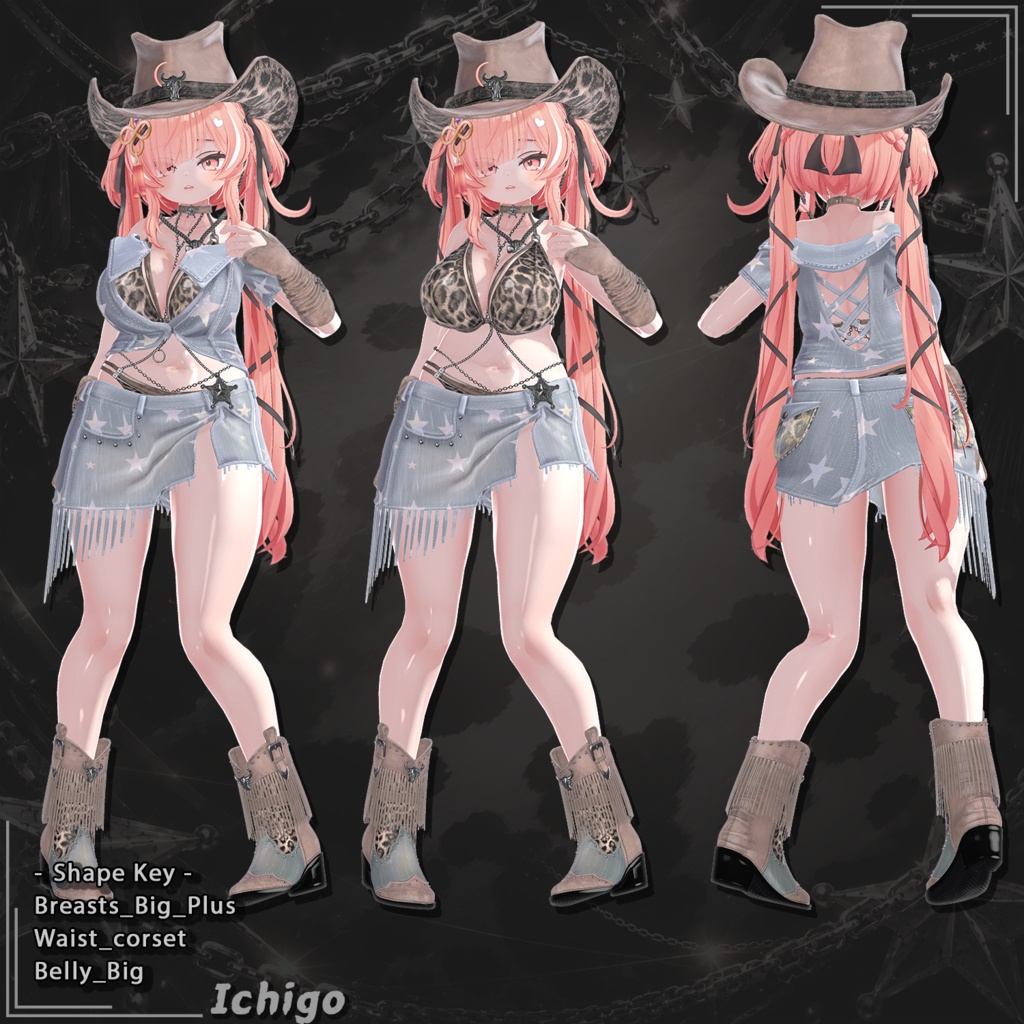【22対応】 🎉50% セール中🎉Rodeo Belle(ロデオ・ベル) 【VRChat想定】