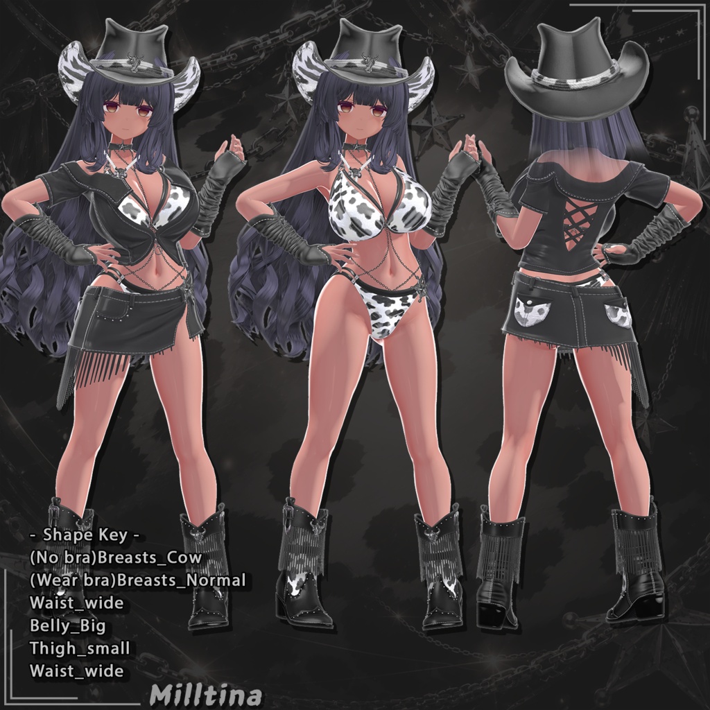 【21対応】 🎉50% セール中🎉Rodeo Belle(ロデオ・ベル) 【VRChat想定】