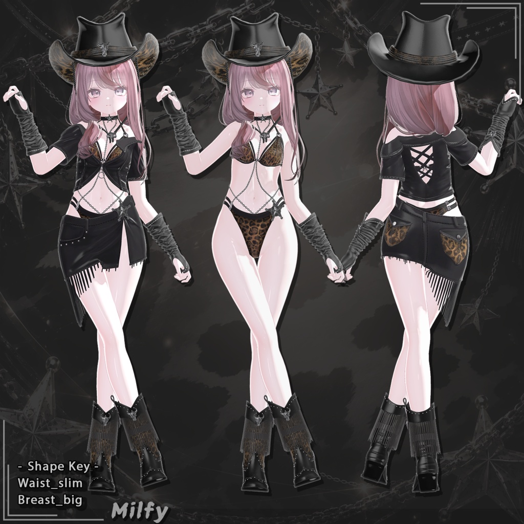 【21対応】 🎉50% セール中🎉Rodeo Belle(ロデオ・ベル) 【VRChat想定】