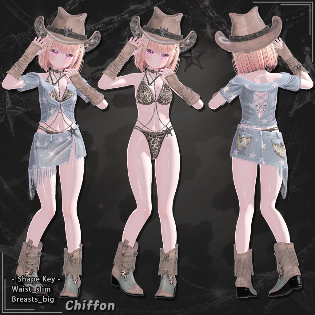 【21対応】 🎉50% セール中🎉Rodeo Belle(ロデオ・ベル) 【VRChat想定】