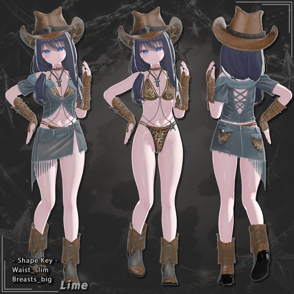 【21対応】 🎉50% セール中🎉Rodeo Belle(ロデオ・ベル) 【VRChat想定】