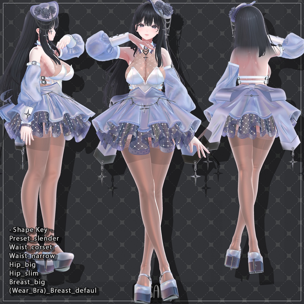 【6着の衣装】 🎉60% セール中🎉Misaki Clothing Pack 【VRChat想定】