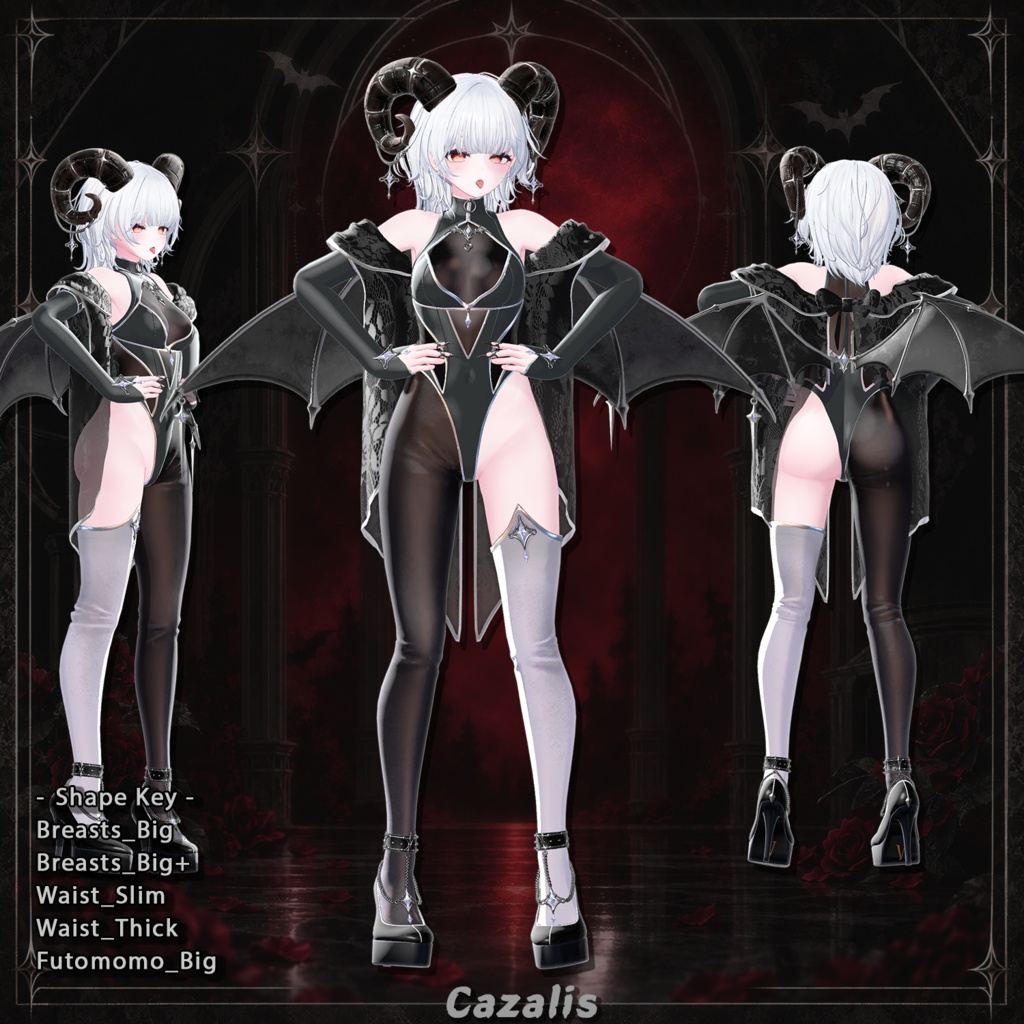【22対応】 【Finger ACC 0円】🎉50% セール中🎉Devil Heiress(デビルエアレス) 【VRChat想定】
