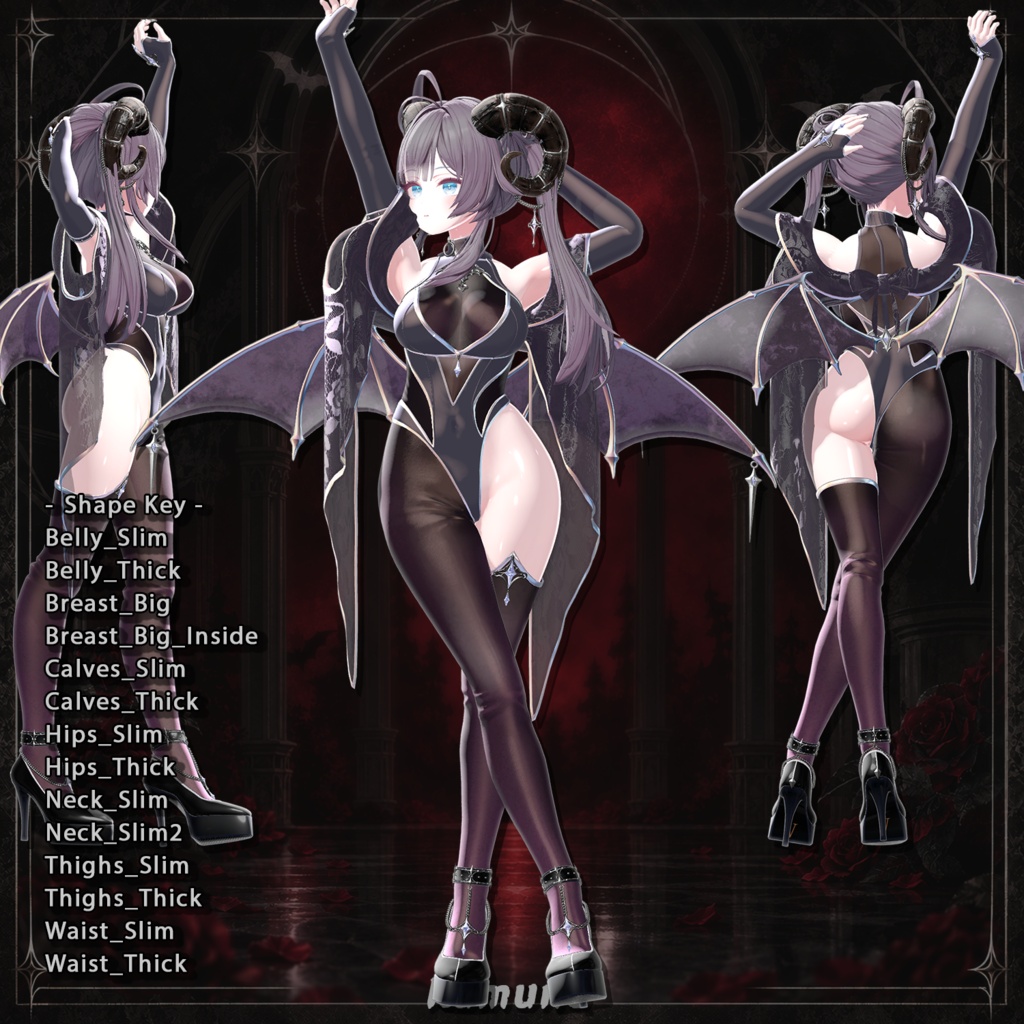 【22対応】 【Finger ACC 0円】🎉50% セール中🎉Devil Heiress(デビルエアレス) 【VRChat想定】