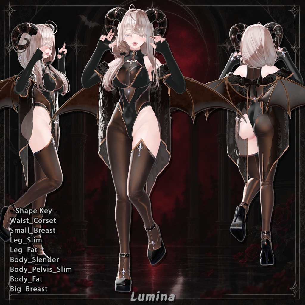 【22対応】 【Finger ACC 0円】🎉50% セール中🎉Devil Heiress(デビルエアレス) 【VRChat想定】