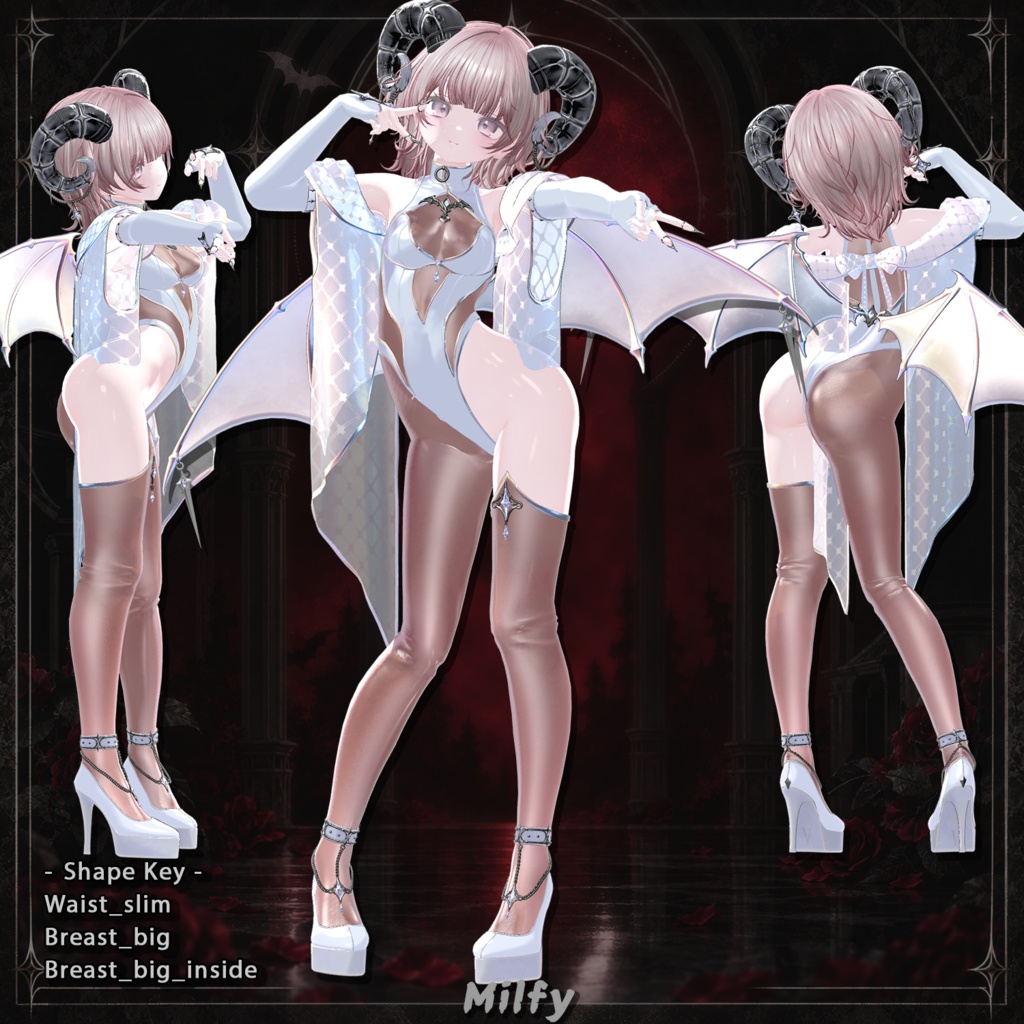 【22対応】 【Finger ACC 0円】🎉50% セール中🎉Devil Heiress(デビルエアレス) 【VRChat想定】