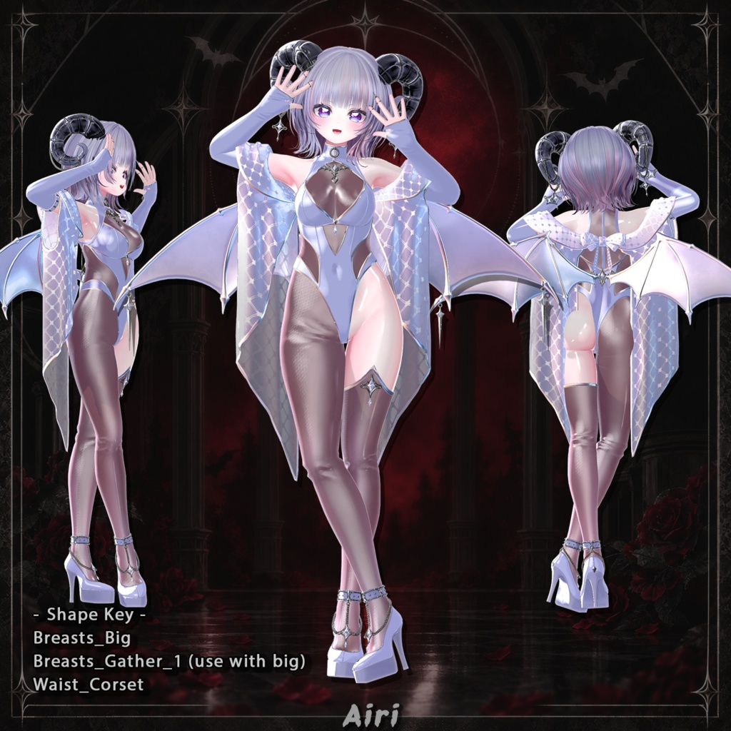 【22対応】 【Finger ACC 0円】🎉50% セール中🎉Devil Heiress(デビルエアレス) 【VRChat想定】