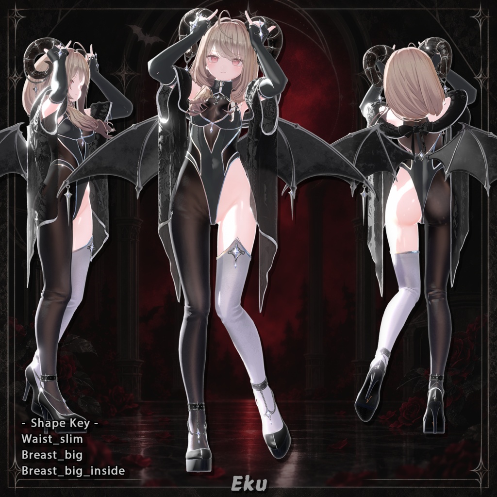 【22対応】 【Finger ACC 0円】🎉50% セール中🎉Devil Heiress(デビルエアレス) 【VRChat想定】
