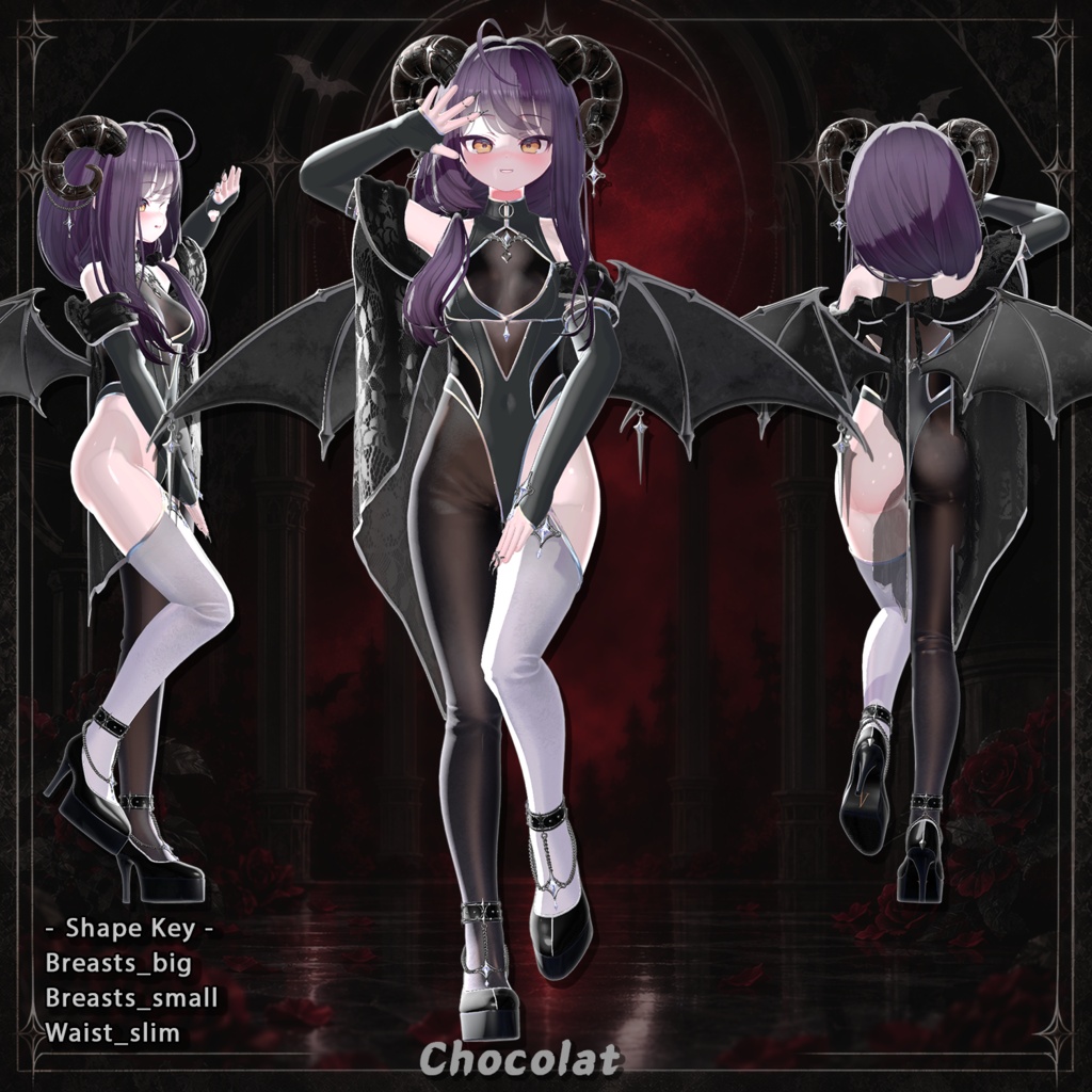 【22対応】 【Finger ACC 0円】🎉50% セール中🎉Devil Heiress(デビルエアレス) 【VRChat想定】
