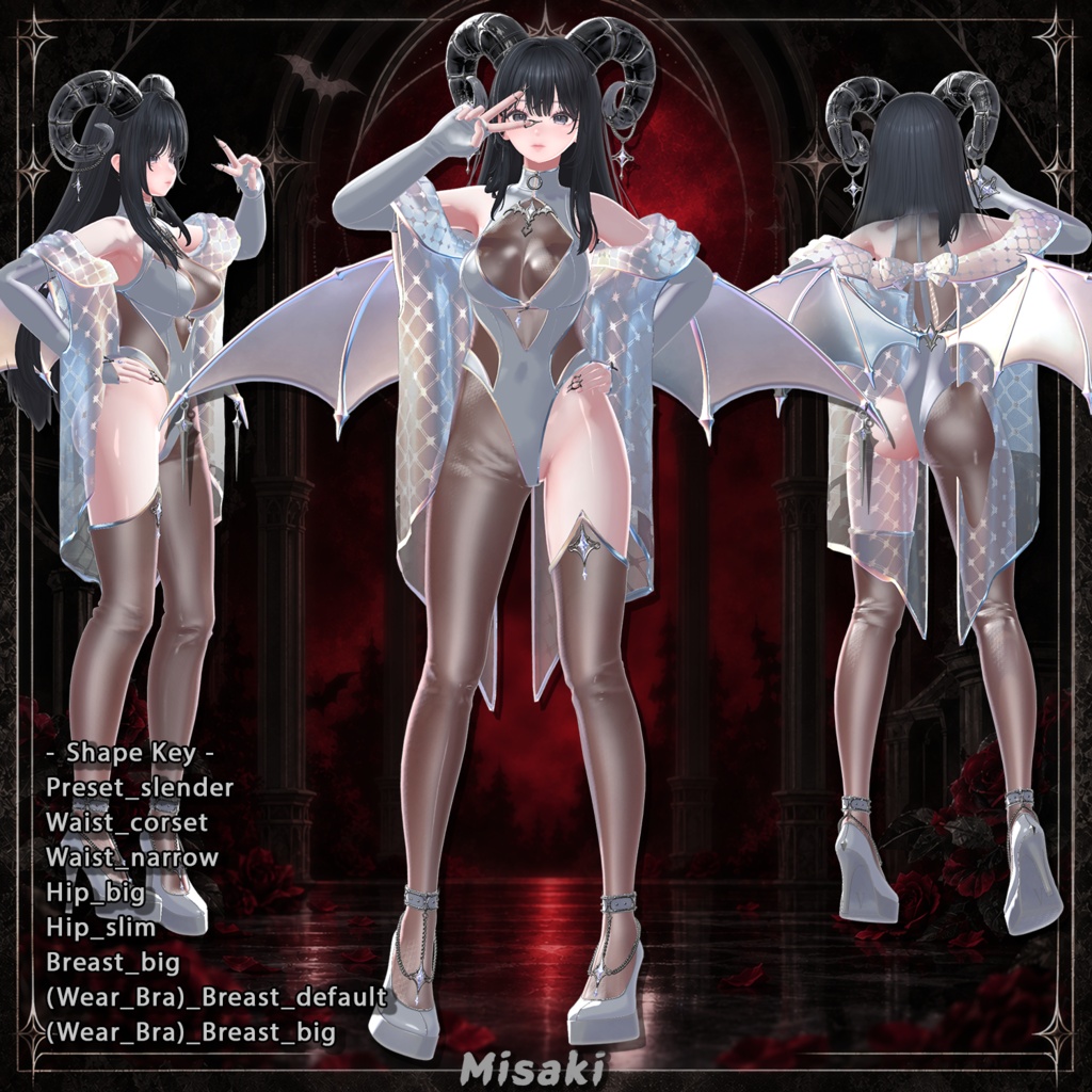 【22対応】 【Finger ACC 0円】🎉50% セール中🎉Devil Heiress(デビルエアレス) 【VRChat想定】