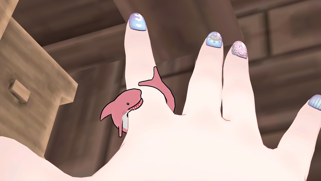 Shark Set(Earring&Ring&Necklace) - サメセット(イヤリング&リング&ネックレス)