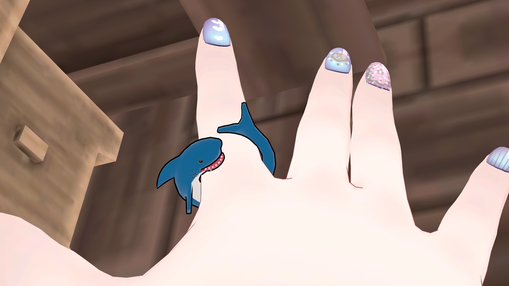 Shark Set(Earring&Ring&Necklace) - サメセット(イヤリング&リング&ネックレス)