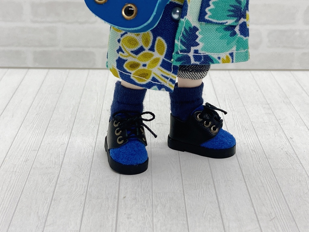 【磁石付】バイカラー靴スエード