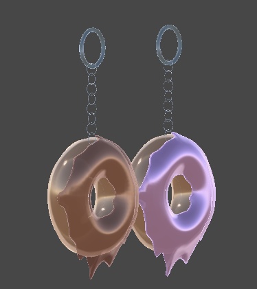 ドーナツのイヤリング