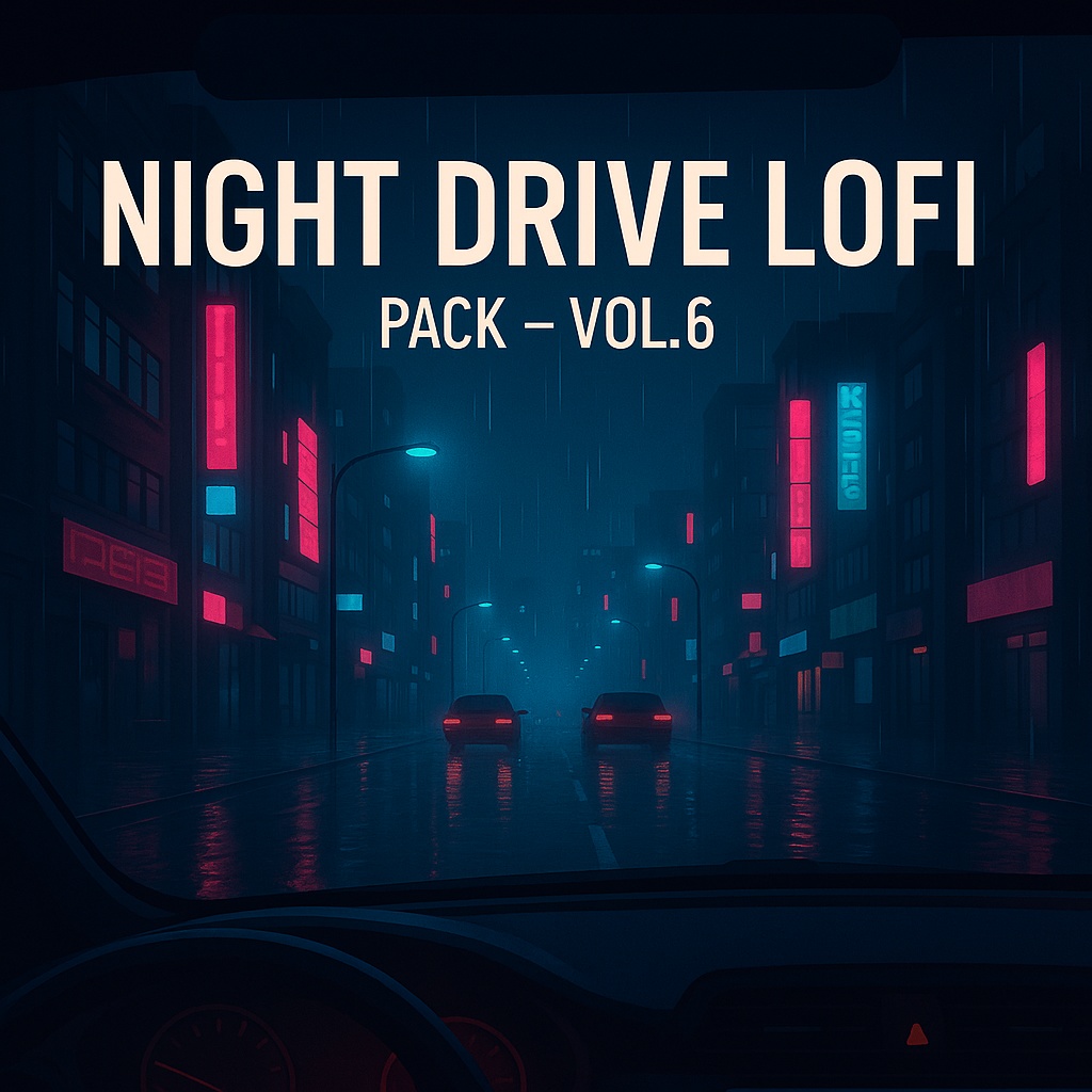 Night Drive Lofi Pack Vol.6 – Royalty-Free BGM