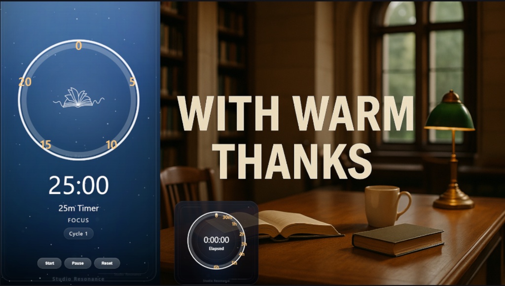 OBS Pomodoro Timer Overlay | Study Stream Starter Kit | Astral Night