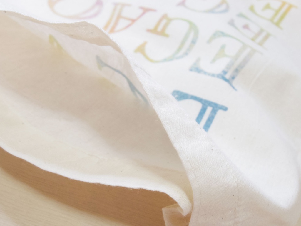 えがおコットンショルダーバッグ