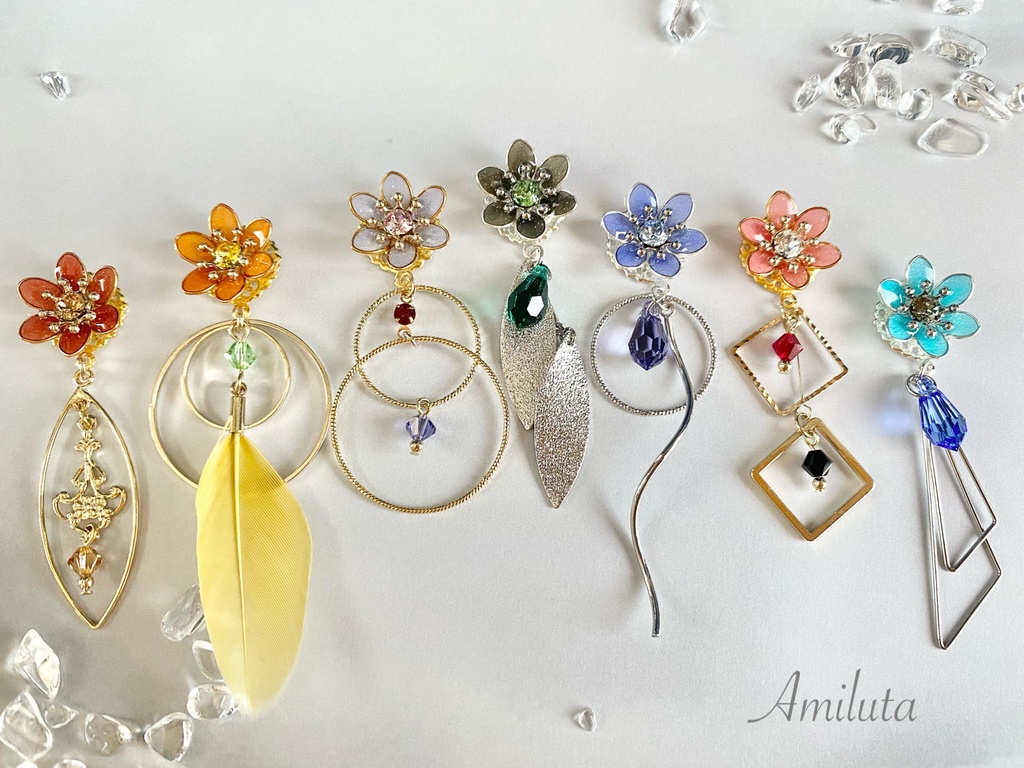 寮長イメージお花の耳飾り