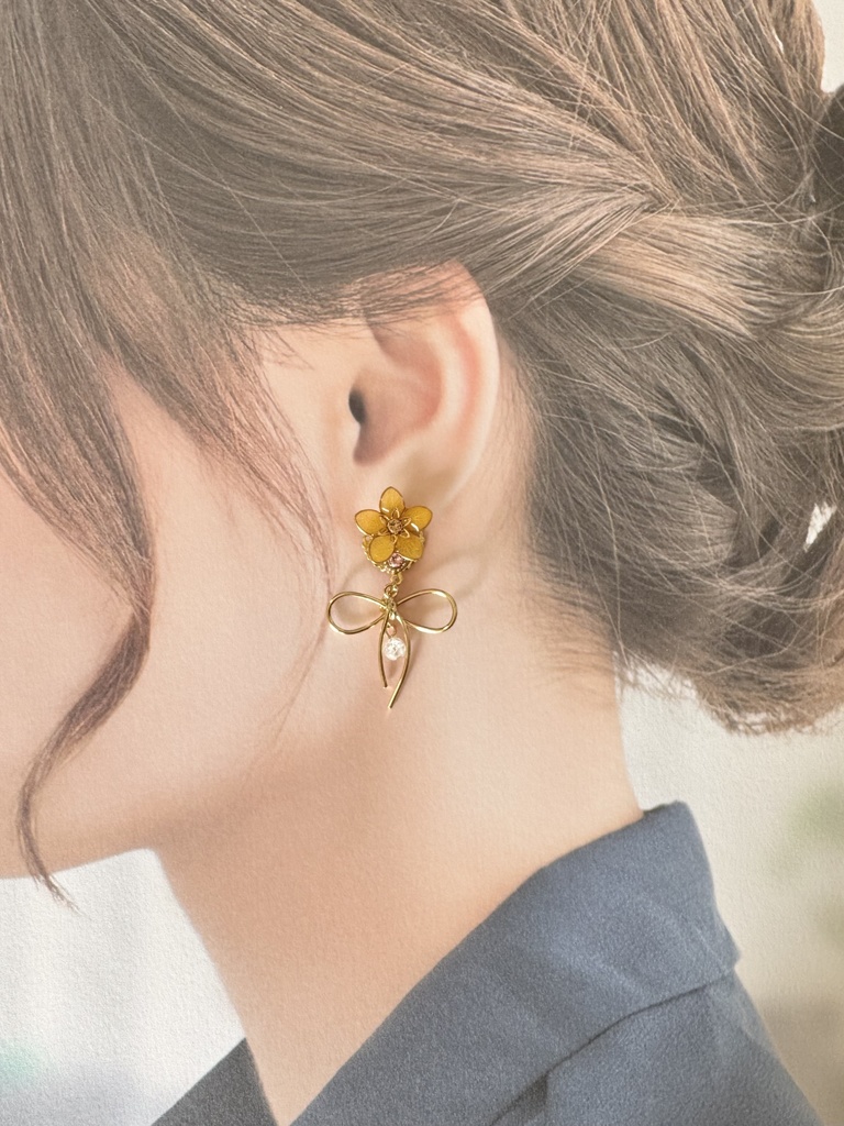 「その花は、みちしるべ」 耳飾り