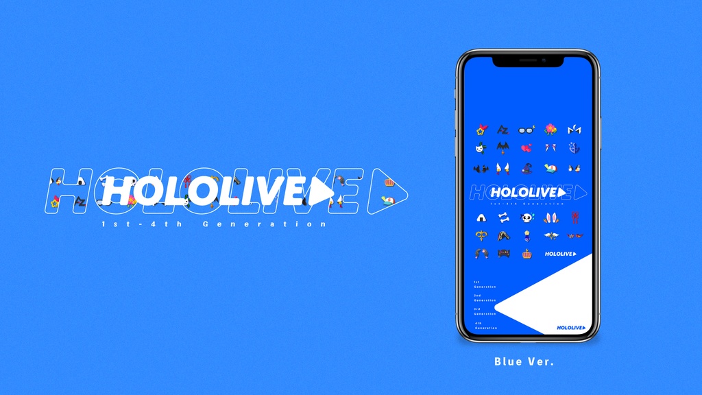 【非公式】ホロライブ デザインスマホ壁紙