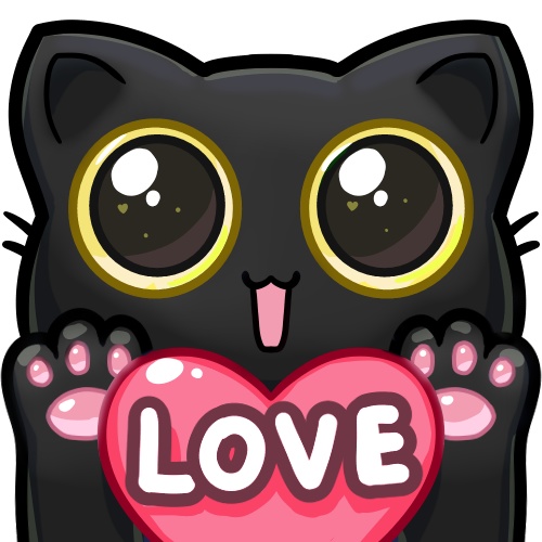 Free Heart Kitty Twitch Emotes