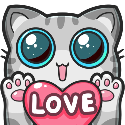 Free Heart Kitty Twitch Emotes