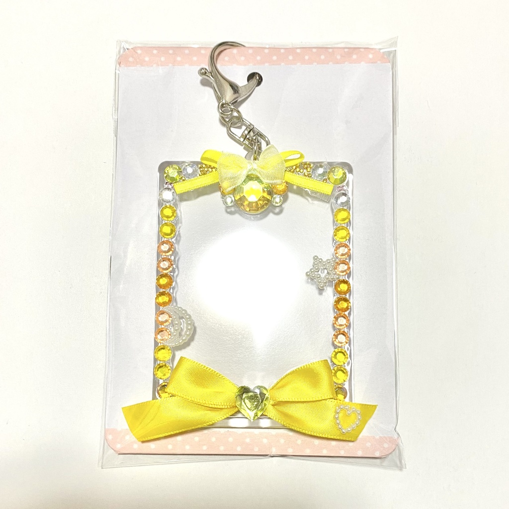 ハンドメイド デコトレカケース〈イエロー〉