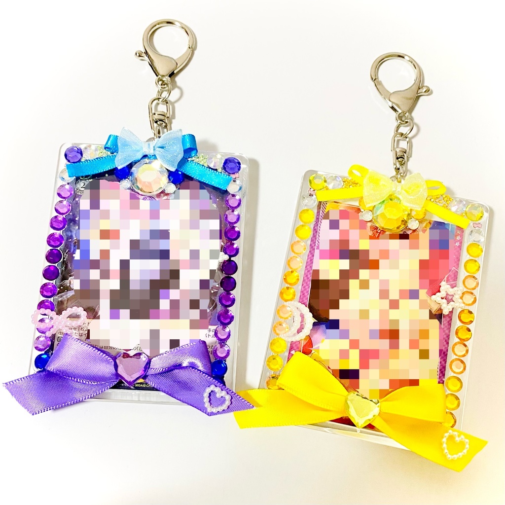 ハンドメイド デコトレカケース〈イエロー〉